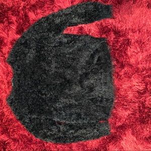 RARE Brandy Melville Black Mohair Crop Sweater